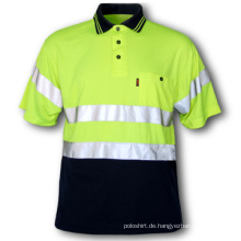 Polyester Reflektierende Sicherheit Polo Shirt